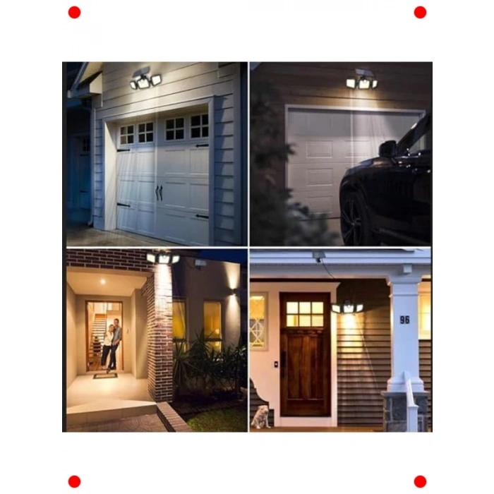 Güneş Enerjili 171 COB LED Hareket Sensörlü Dış Aydınlatma