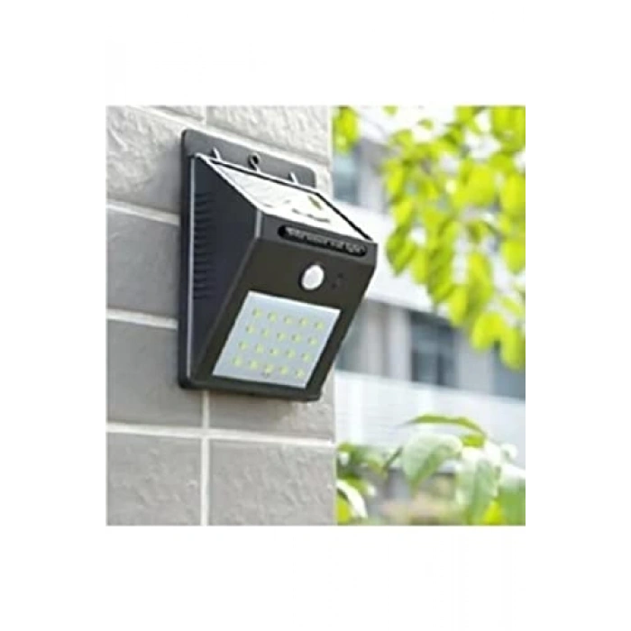 Güneş Enerjili 20 LEDli Hareket Sensörlü Bahçe Lambası, Su Geçirmez
