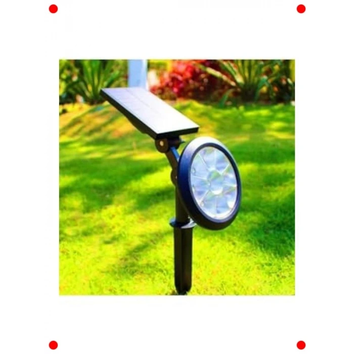 Güneş Enerjili Çim Armatürü - 18W Amber LED, IP65