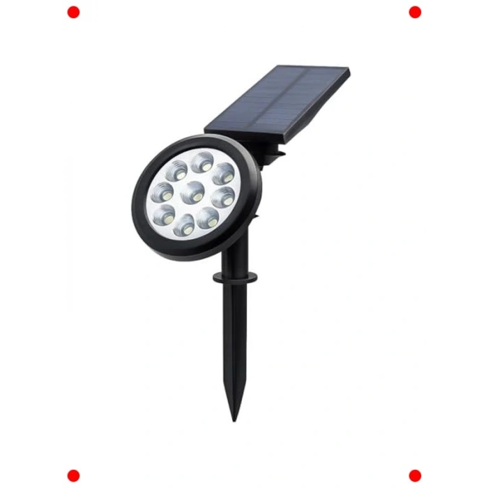 Güneş Enerjili Çim Armatürü, Amber LED, IP65