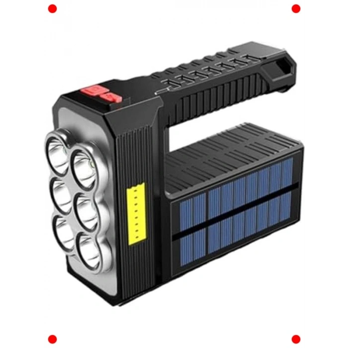 Güneş Enerjili Çok Fonksiyonlu Kamp Feneri & Işıldak