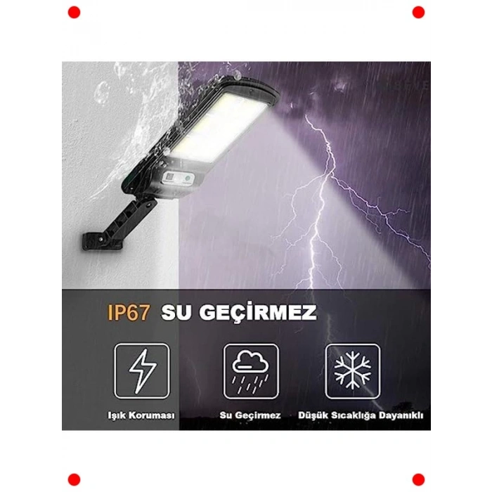 Güneş Enerjili Hareket Sensörlü Akıllı Bahçe Aydınlatması