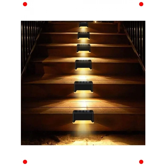 Güneş Enerjili Köşe Bahçe LED Lambası, 2 Adet