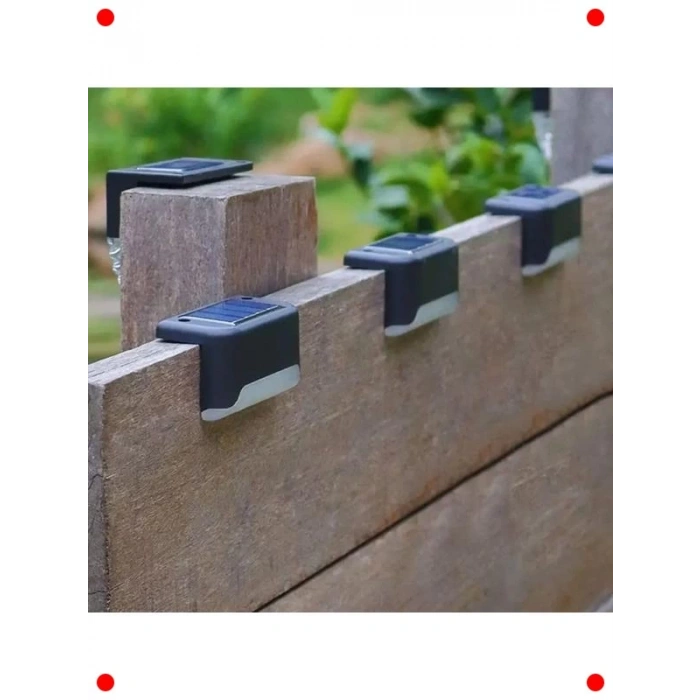 Güneş Enerjili Köşe Bahçe LED Lambası, 2 Adet