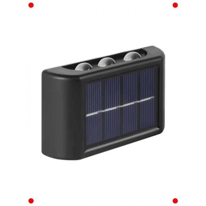 Güneş Enerjili Su Geçirmez 6 LED Duvar Aplik