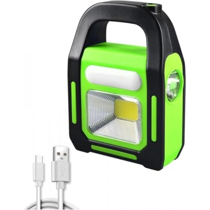 Güneş Enerjili ve USB Şarjlı LED Işıldak, Kamp Lambası