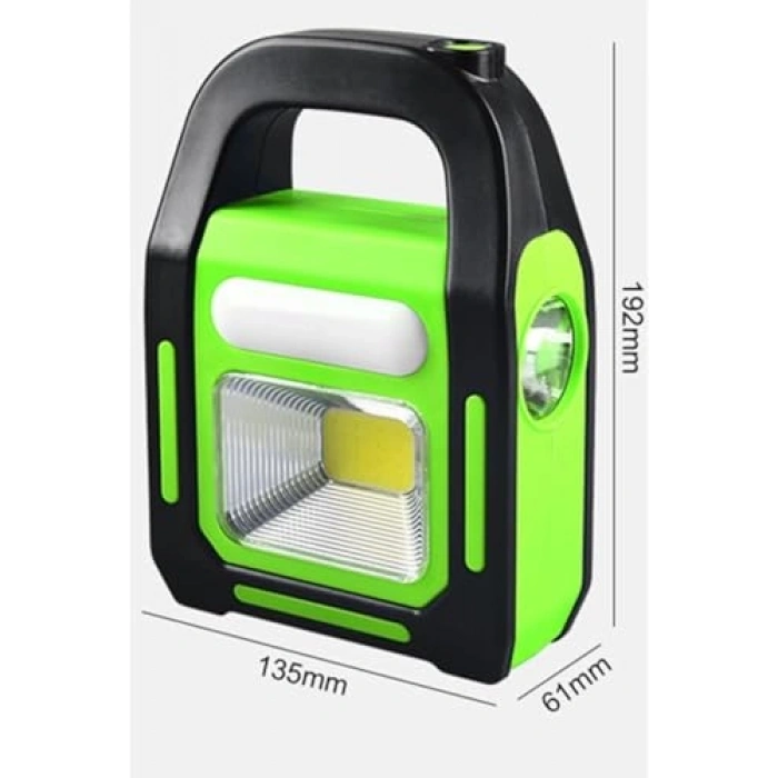 Güneş Enerjili ve USB Şarjlı LED Işıldak, Kamp Lambası