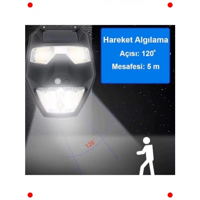 Güneş Enerjili Yüz Görünümlü Dekoratif LED Aydınlatma