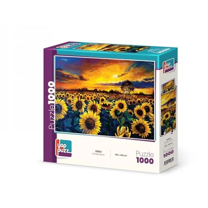 Güneş Hasatı Temalı 1000 Parça Puzzle ile Eğlenceli Zaman
