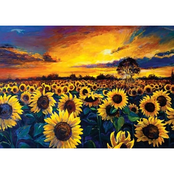 Güneş Hasatı Temalı 1000 Parça Puzzle ile Eğlenceli Zaman