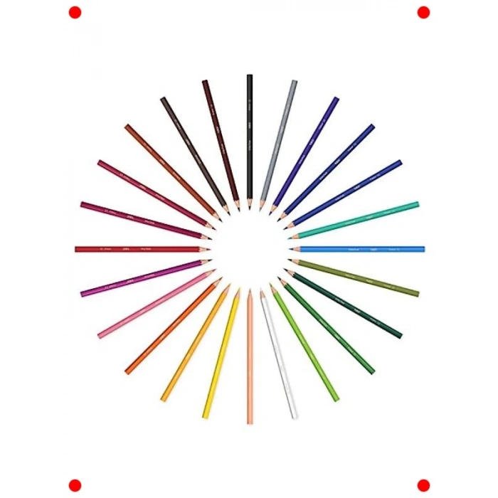 Güvenli Kuru Boya Kalemi 24lü, Kolay Açılır