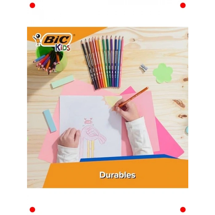 Güvenli Kuru Boya Kalemi 24lü, Kolay Açılır