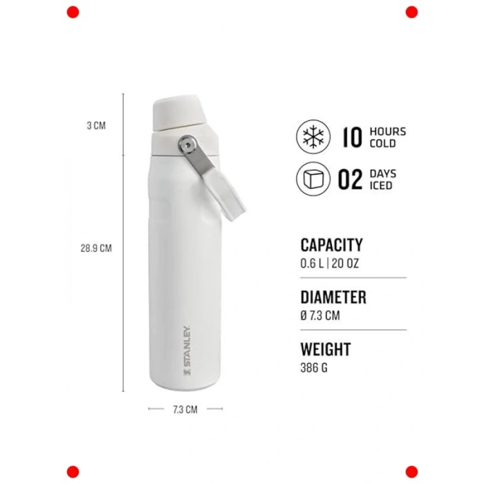 Hafif 0.6 Lt Hızlı Akışlı Yalıtımlı İçecek Şişesi