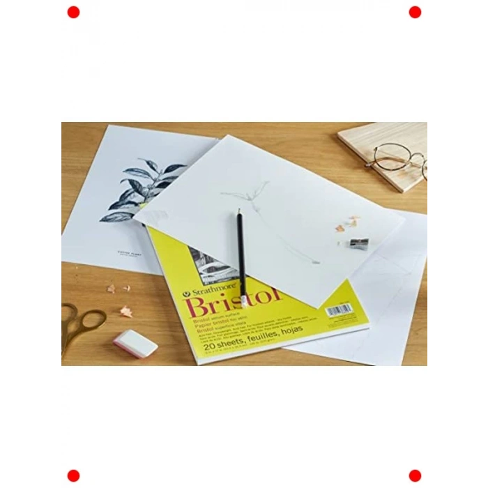 Hafif Dokulu Bristol Defteri 22.5x30 cm, 20 Yaprak