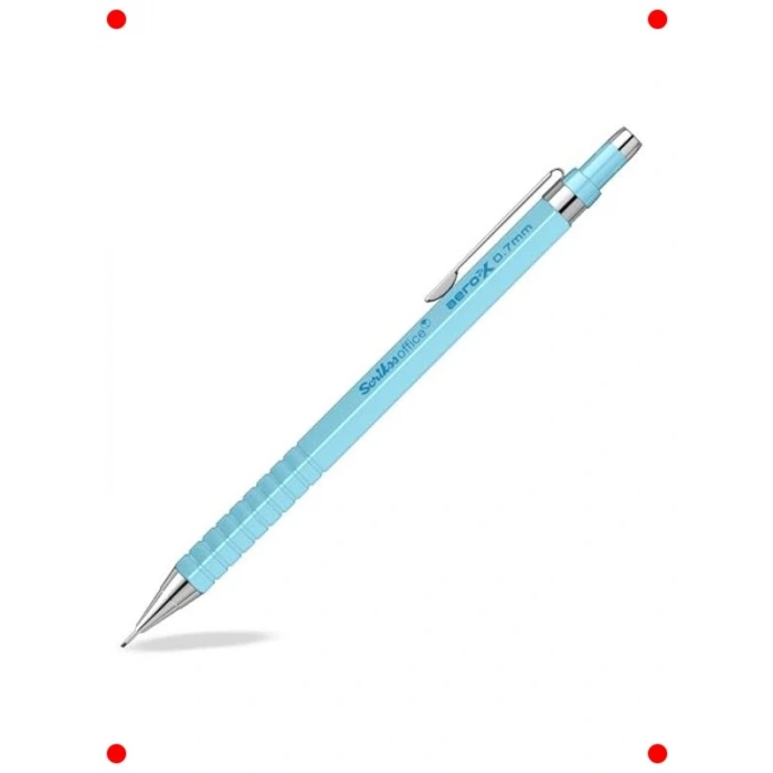 Hafif Mekanik Kurşun Kalem, 0.7 mm, Açık Mavi