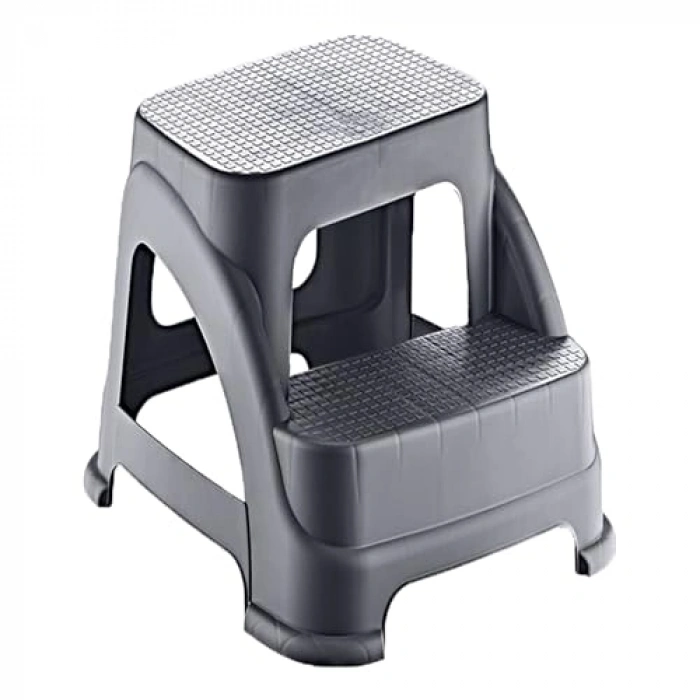 Hafif ve Dayanıklı 2 Basamaklı Merdiven, Kaymaz Taban Özelliği