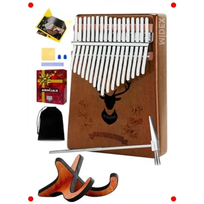 Hakiki Ağaç Kalimba 17 Tuşlu Başlangıç Seti