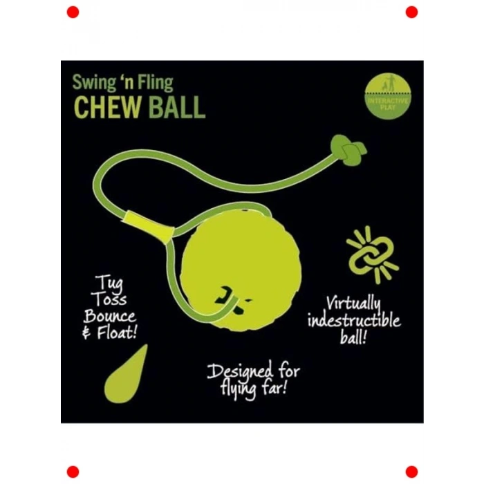 Halatlı Dayanıklı Köpek Oyun Topu - Orta/Büyük