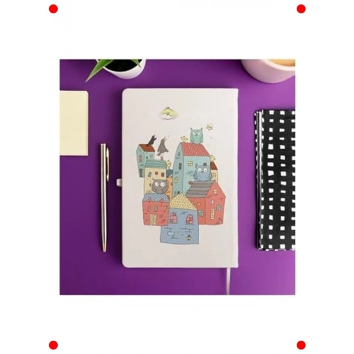 Happy Birdday Çizgili Not Defteri 13x21 cm