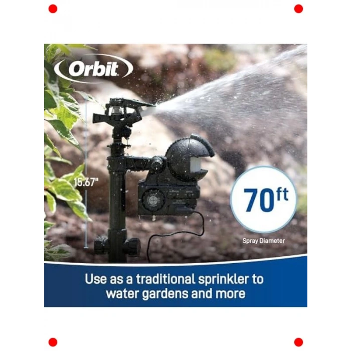 Hareket Sensörlü Bahçe Fıskiyesi, Gündüz/Gece Modlu