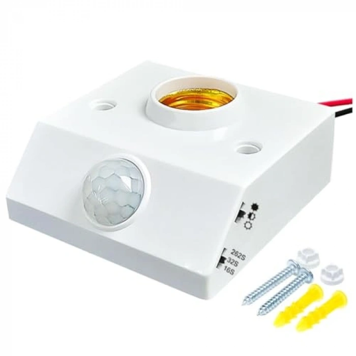 Hareket Sensörlü E27 Ampul Uyumlu, Enerji Tasarruflu Tasarım