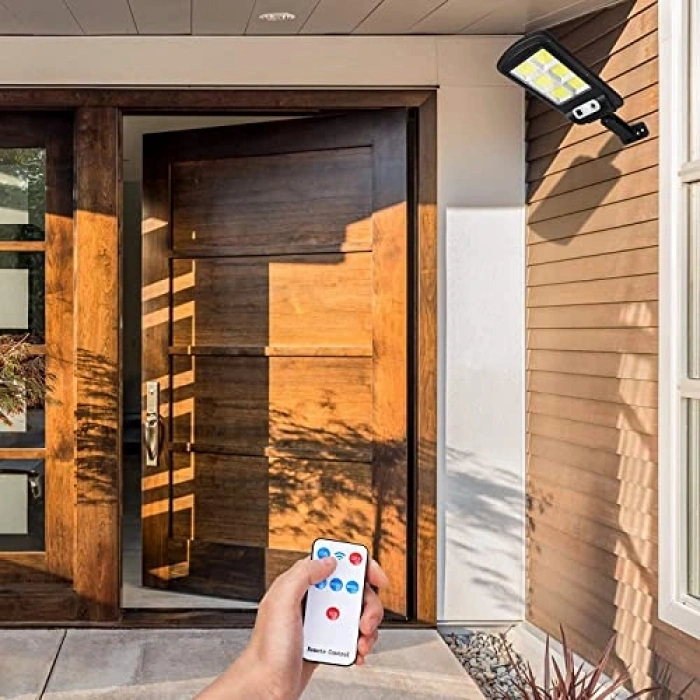 Hareket Sensörlü Güneş Enerjili Bahçe Led Aydınlatma, 120 LED