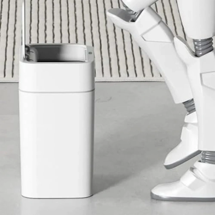 Hareket Sensörlü Kapaklı Çöp Kutusu, Banyo ve Mutfak İçin İdeal
