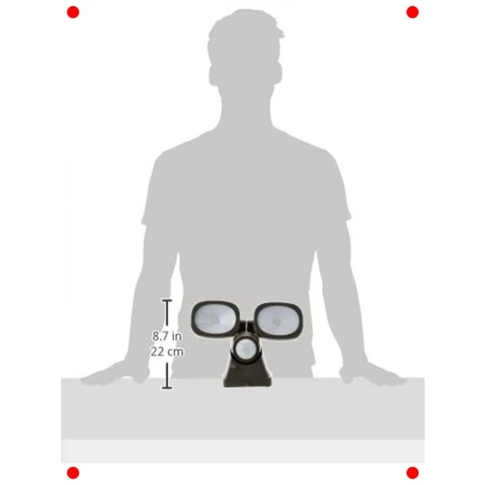 Hareket Sensörlü Pilli Dış Mekan LED Spot Lamba