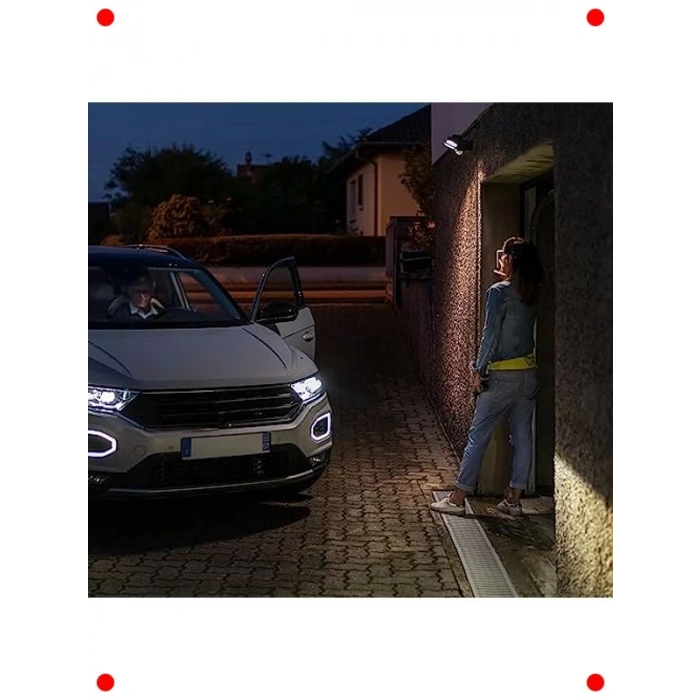 Hareket Sensörlü Pilli Dış Mekan LED Spot Lamba