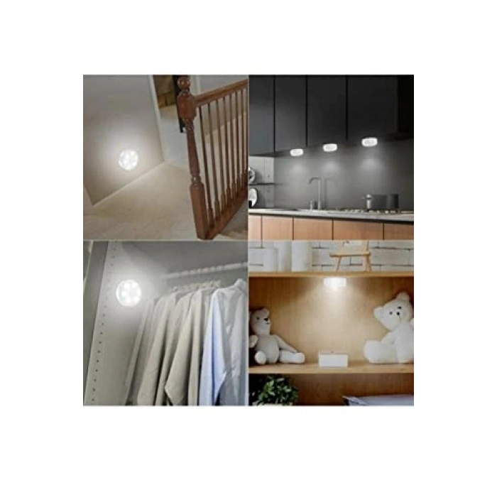 Hareket Sensörlü USB Şarjlı Gece Lambası, LED Işık