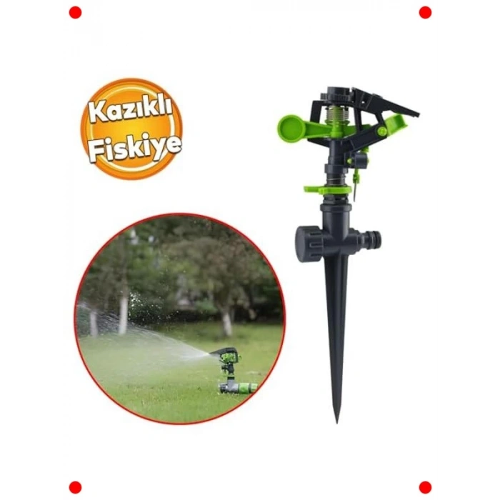 Hareketli Bahçe Fıskiyesi - Plastik Kazıklı Sulama