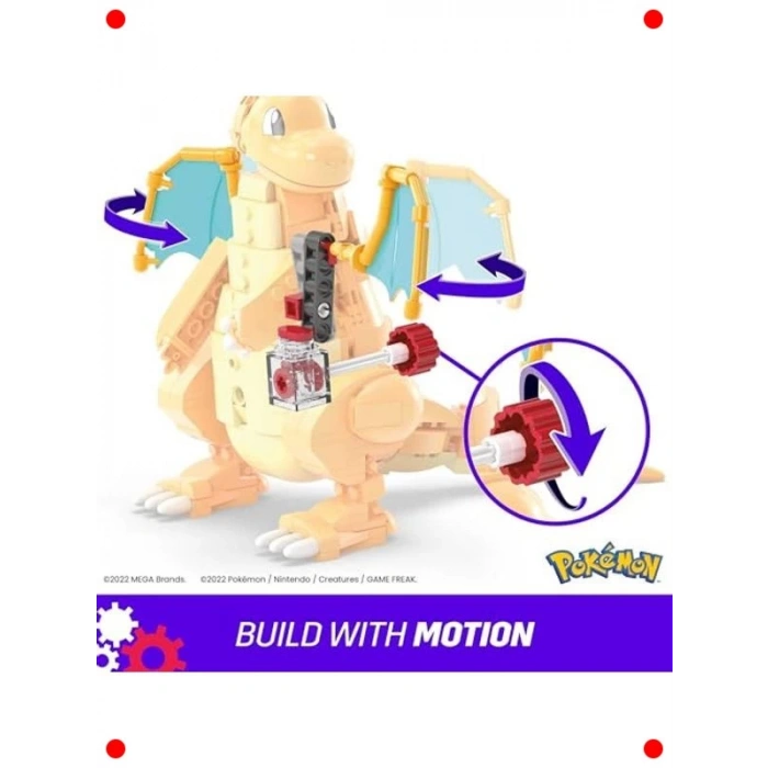 Hareketli Büyük Ejderha Yapı Oyuncağı (Kinetik)