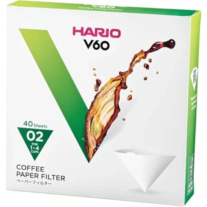 Hario V60 02 Dripper Filtre Seti, 40 Adet
