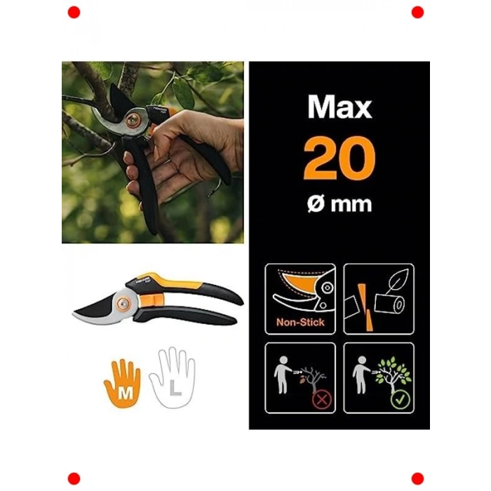 Hassas Bypass Bahçe Budama Makası