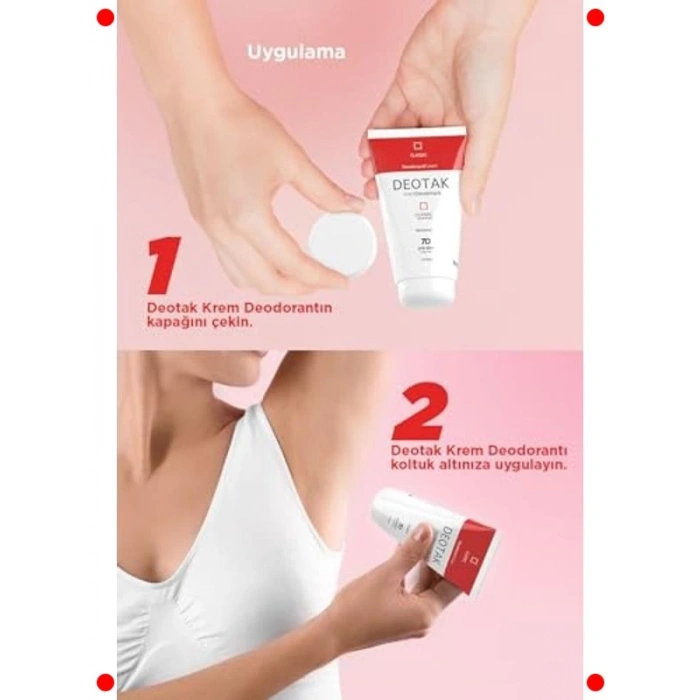 Hassas Ciltler İçin 7 Gün Etkili Krem Deodorant 35 ml