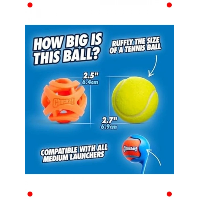 Hava Delikli Köpek Oyun Topu Orta Boy (2li Paket)