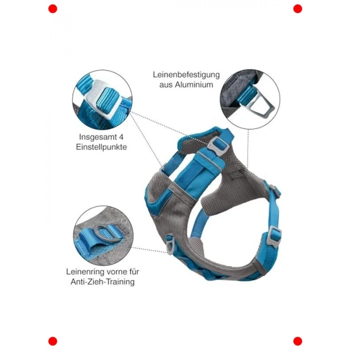 Hava Geçiren Dolgulu Köpek Koşum Takımı - M Beden