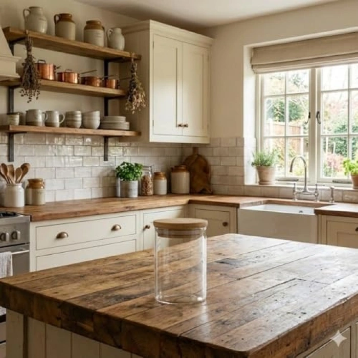 Hava Geçirmez Bambu Kapaklı Cam Kavanoz Seti, 6x8 cm