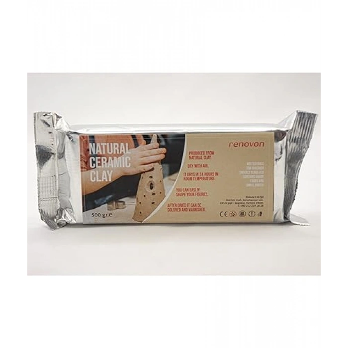 Hava ile Kuruyan Beyaz Serak Kil, 500 gr