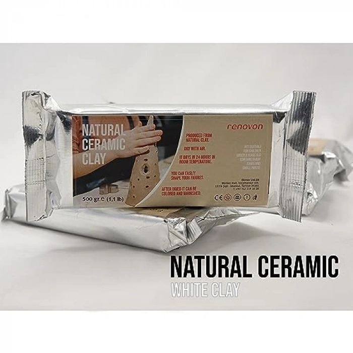 Hava ile Kuruyan Beyaz Serak Kil, 500 gr