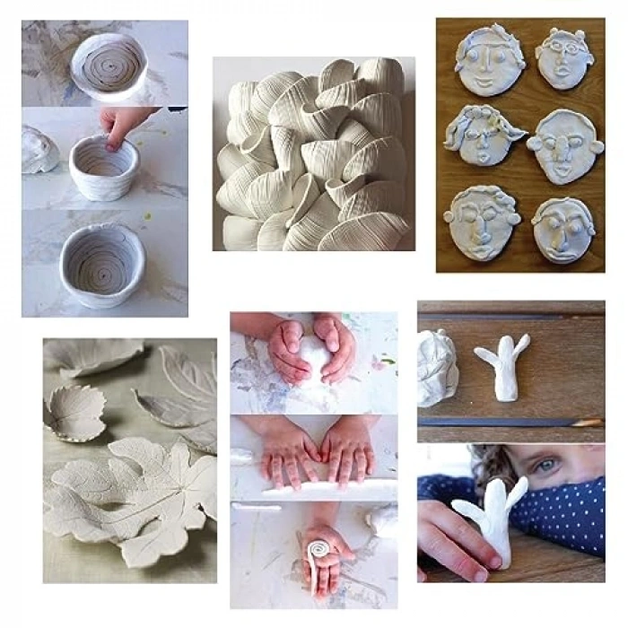 Hava ile Kuruyan Beyaz Serak Kil, 500 gr