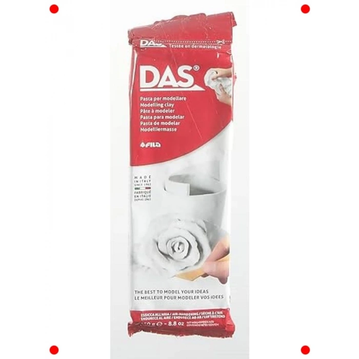 Hava ile Kuruyan Seramik Hamuru (250 gr, Beyaz)