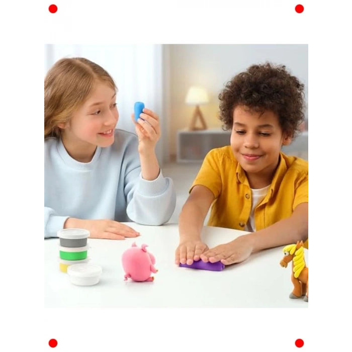 Hava Kuruyan Hayvan Kil Seti - 15 Renk ve Uygulama