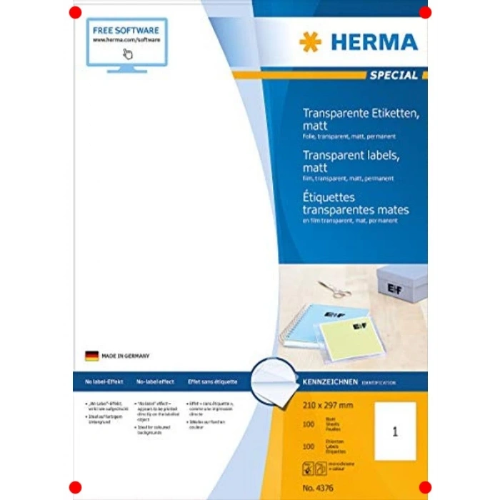 Hava Şartlarına Dayanıklı Şeffaf Yazdırılabilir Etiketler