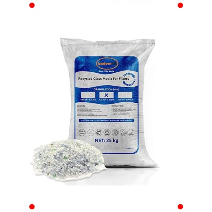 Havuz Filtre Cam Medyası 25 Kg - Etkili Temizlik