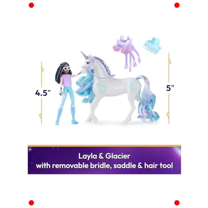 Hayal Ülkesi Figür Seti: Layla ve Tek Boynuzlu At