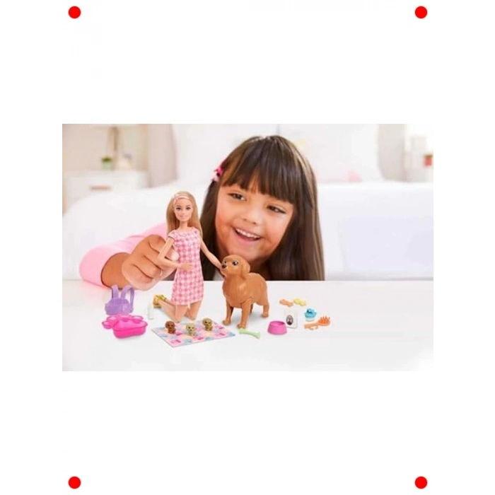 Hayvan Dostları Oyun Seti - Köpek ve 3 Yavru (3-7 Yaş)