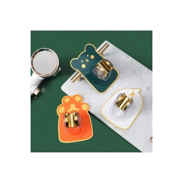 Hayvan Figürlü Yapışkanlı Duş Başlığı Tutucu, Pratik