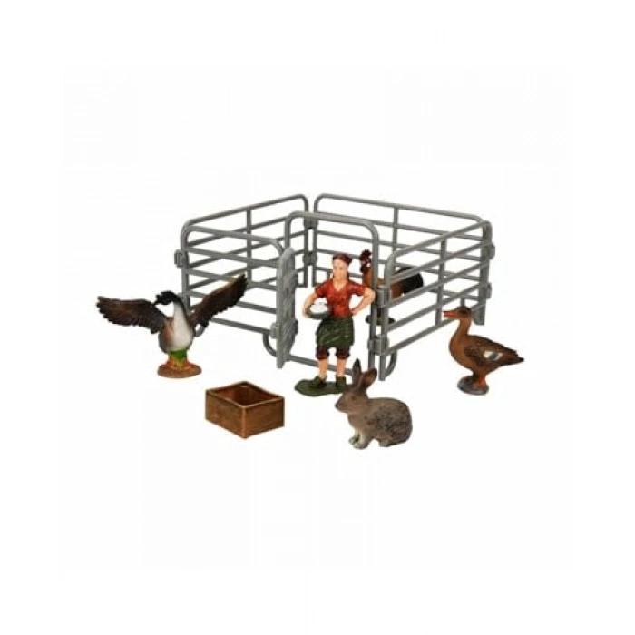 Hayvan Figürü ile Çiftlik Seti ile Eğlenceli Oyun Deneyimi
