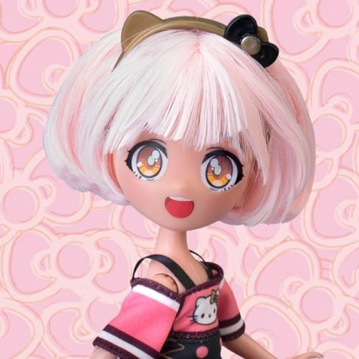 Hello Kitty Moda Bebeği, 19,5 cm ve 4 Aksesuar ile